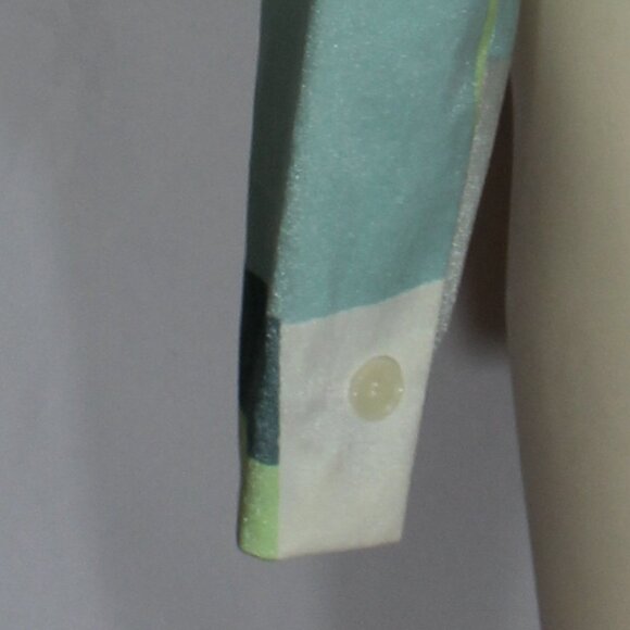 A-K-R-I-S punto jacket geometric pattern multi color women Made in Italy  size 4 - Picture 9 of 9